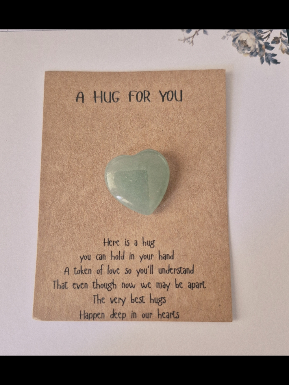 🎁🆓️Gift - Heart-Shaped Green Gemstone Accent - A Hug For You